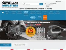 Tablet Screenshot of outillage-industrie.com